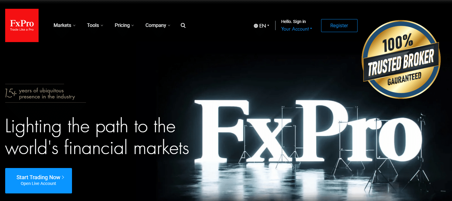 FxPro hivatalos webhely