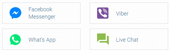 easyMarketsには、Facebook Messenger、WhatsApp、Viber、およびLiveChatからアクセスできます。
