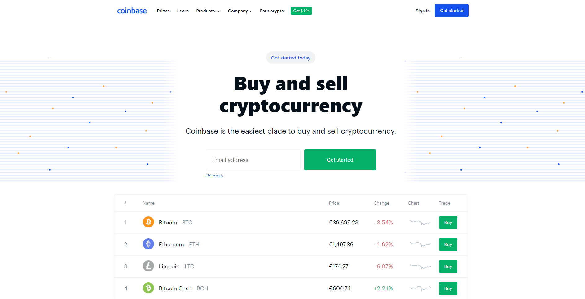 Coinbase cryptocurrency-uitwisseling