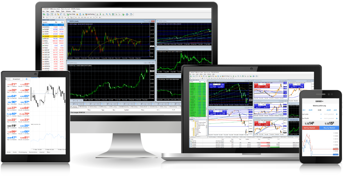 The MetaTrader 5 on various operating systems