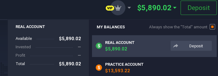 IQ Option account types in Mexico