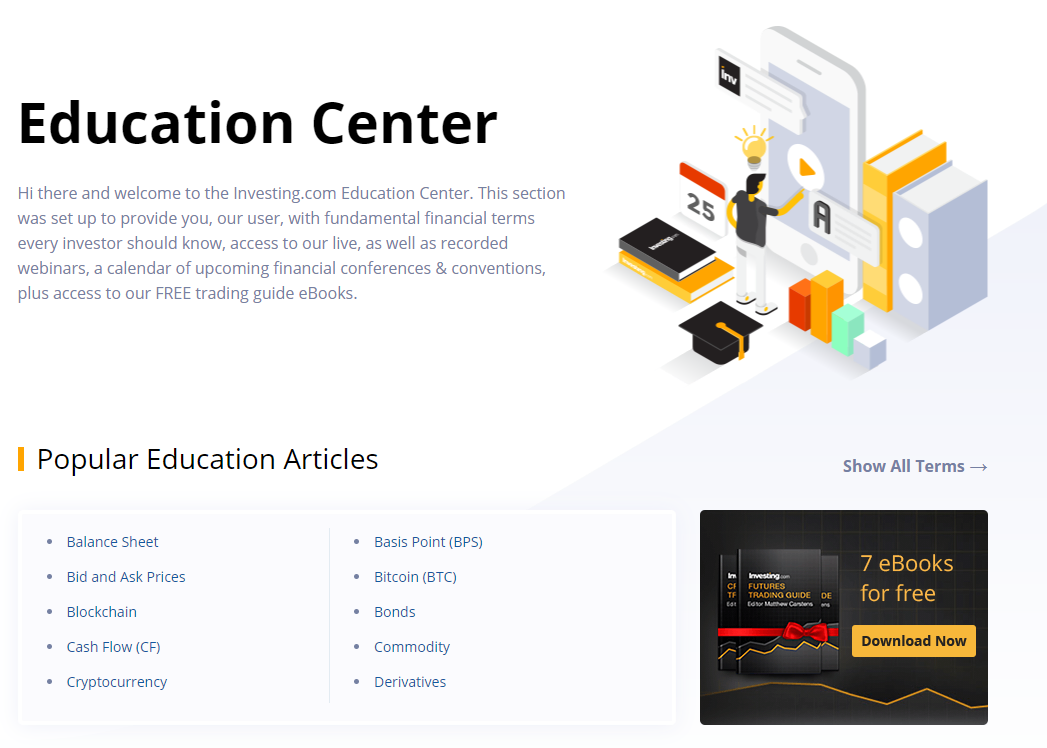 Investing.com education center