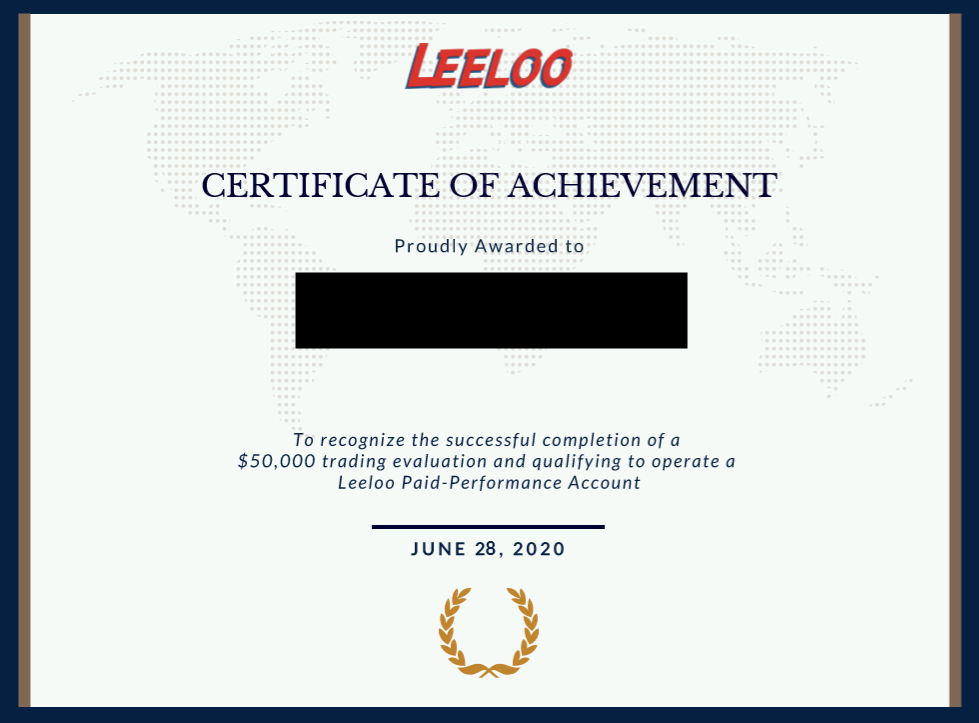 Leeloo Trading funding certificate