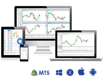 MetaTrader 5 се предлага за много устройства, като мобилен телефон, лаптоп и таблет