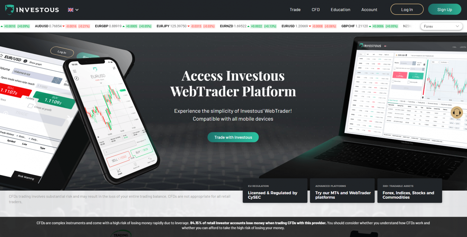 La piattaforma di web trading