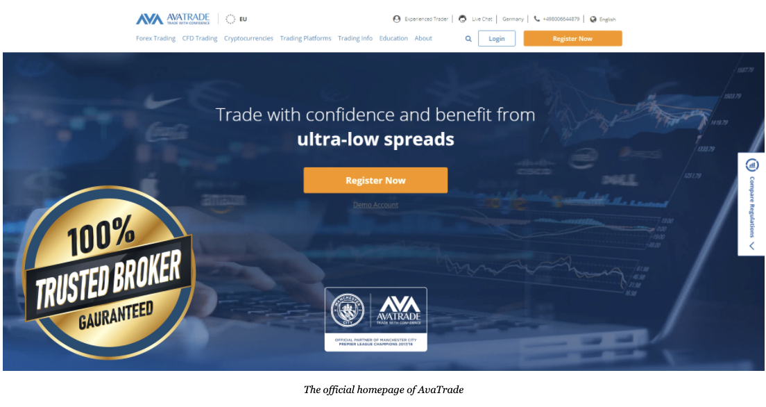 Official homepage of Avatrade