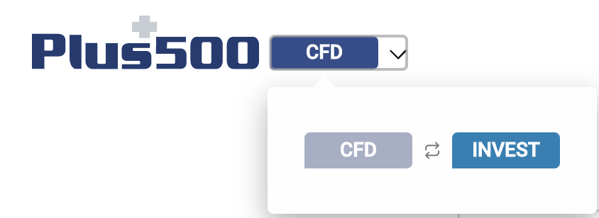 As with many other brokers, Plus500 gives you the choice between CFD and investment accounts. You can also have both.