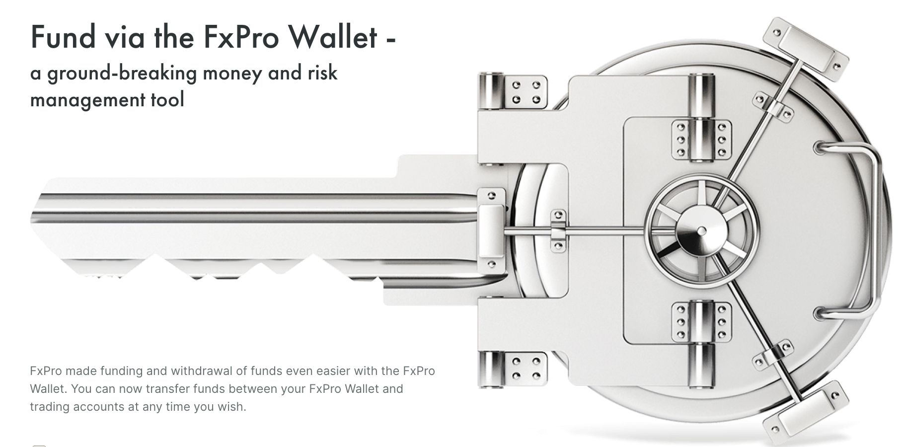 FX pro offers you a special wallet feature