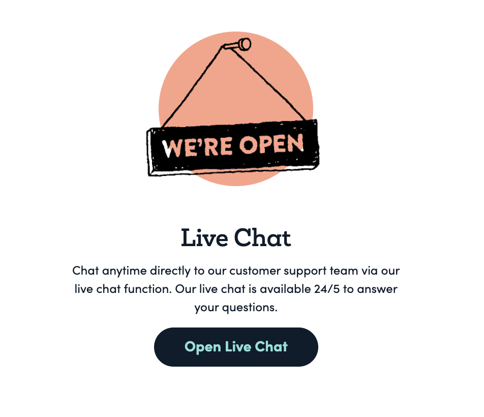 Aina kun sinulla on avoimia kysymyksiä talletuksesta, voit ottaa yhteyttä live-chatiin, joka vastaa kaikkiin kysymyksiisi