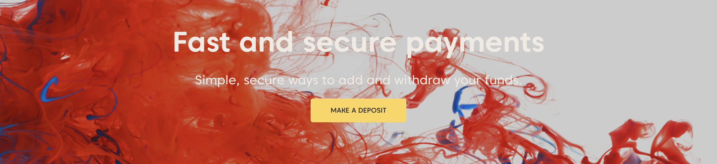 Di laman web anda boleh pergi terus ke pilihan untuk membuat deposit