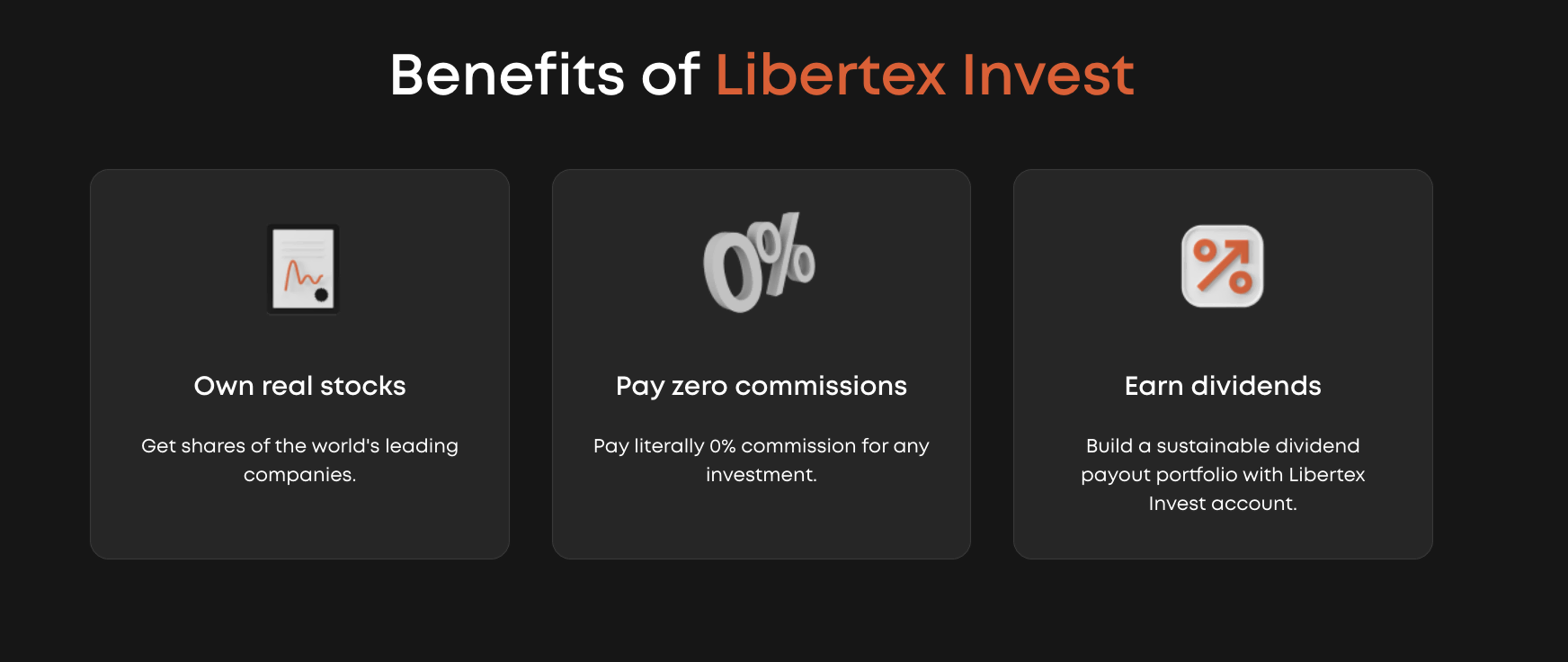 Libertex निवेश के लाभ