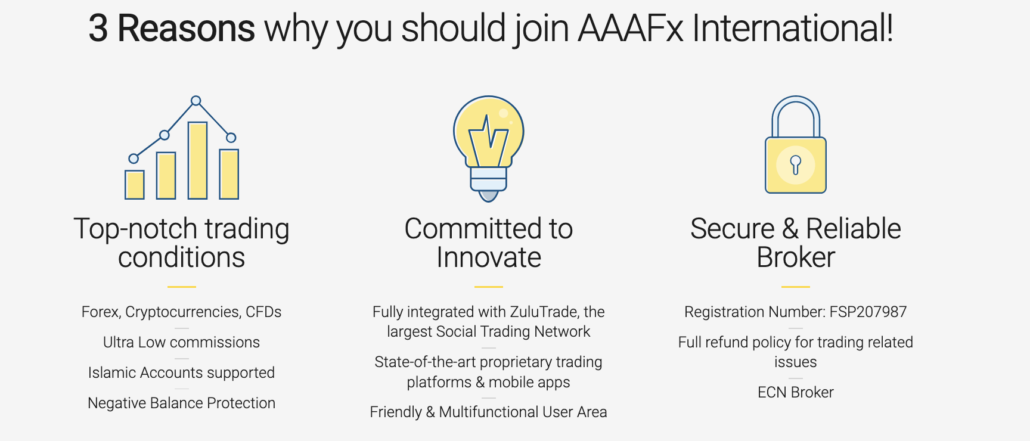 AAAFX fördelar