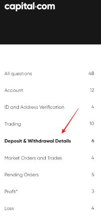 Capital.com provides you with detailed explanations about deposits and withdrawals