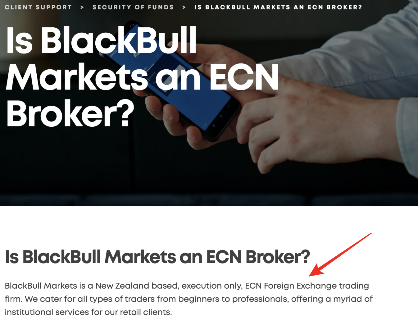 BlackBull Markets is a ECN broker