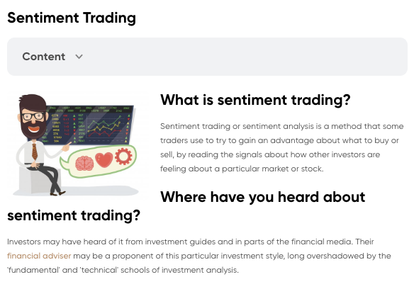 Capital.com - Sentiment trade