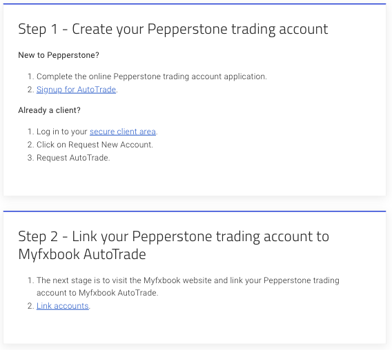 MyFXbookをPepperstoneに接続する方法
