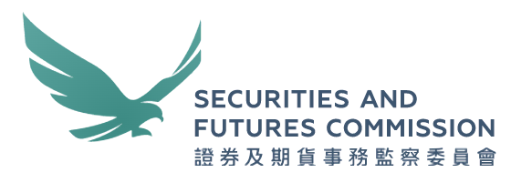 Logo HKSFC Komisji Papierów Wartościowych i Kontraktów terminowych w Hongkongu
