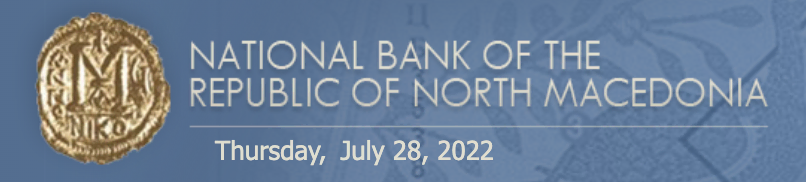 Logo della Banca nazionale della Macedonia del Nord