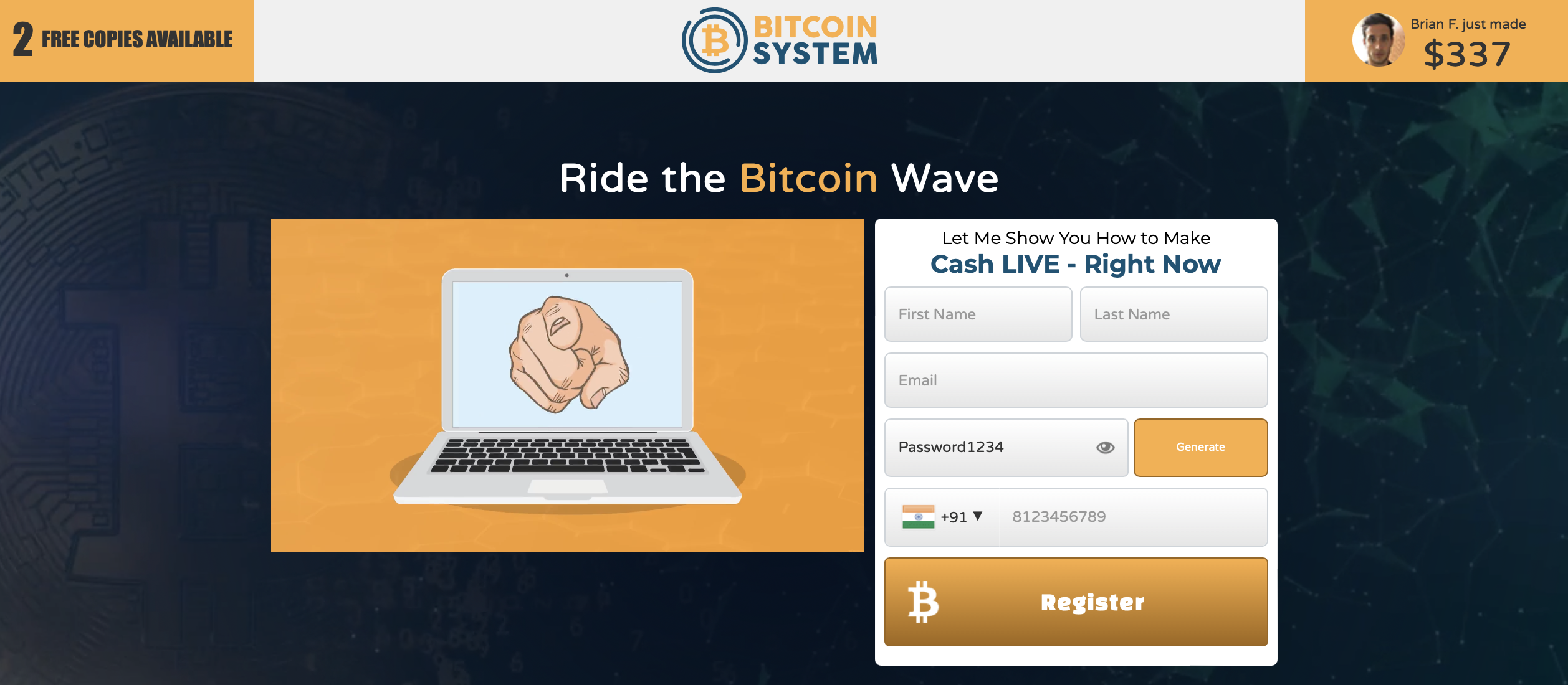 The official website of the Bitcoin System