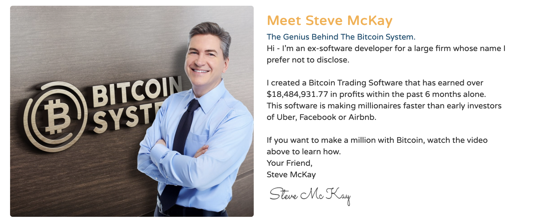 Steve McKay du Bitcoin System
