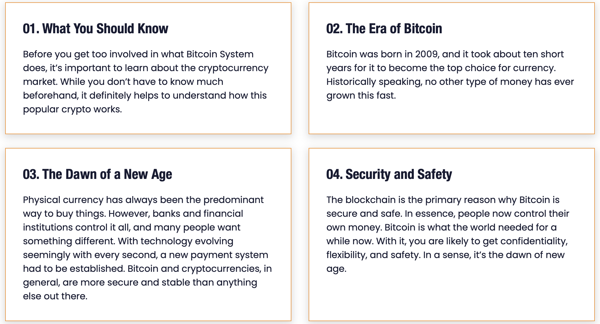 Facts about the Bitcoin system