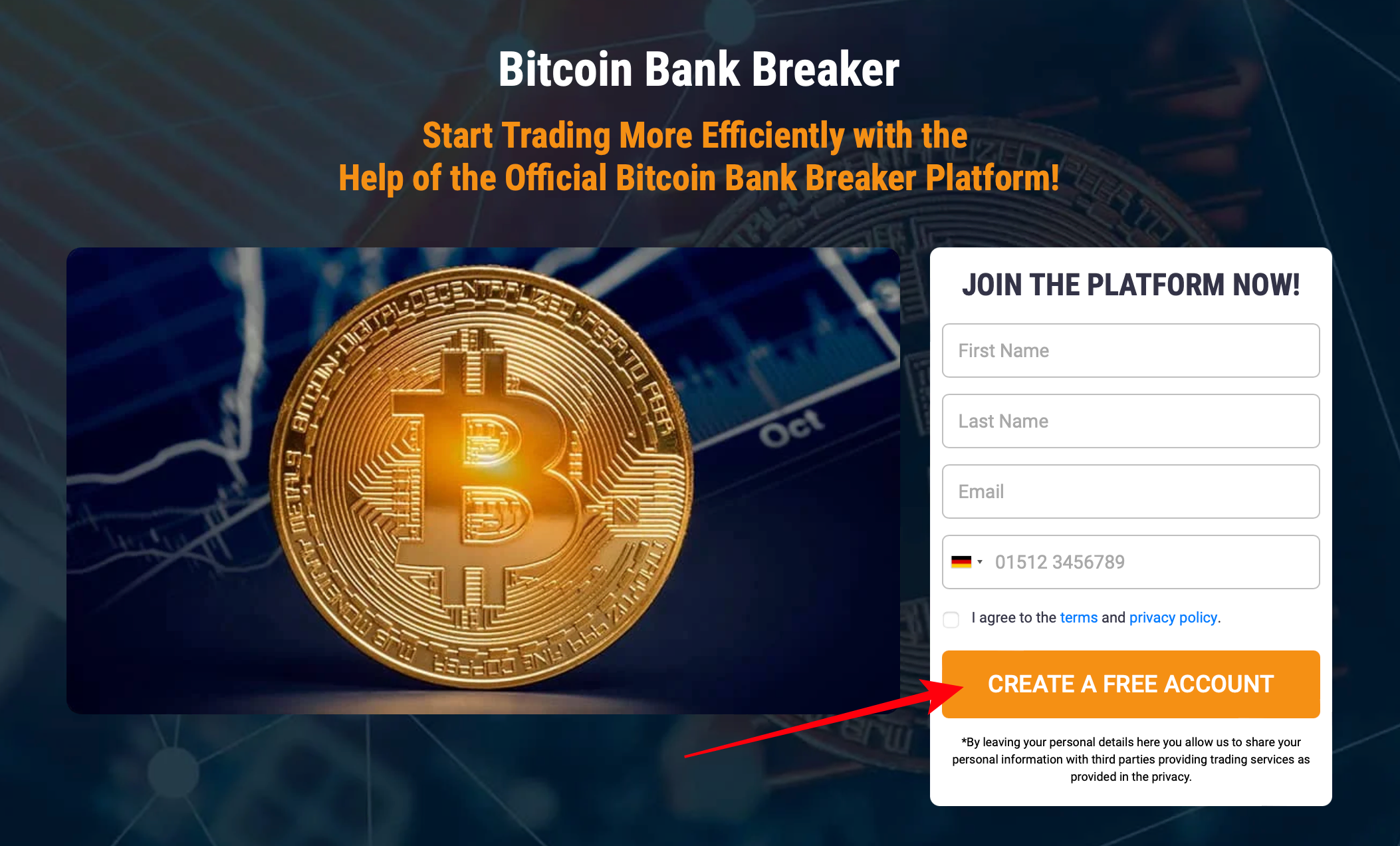 Hoe een Bitcoin Bank Breaker-account te openen