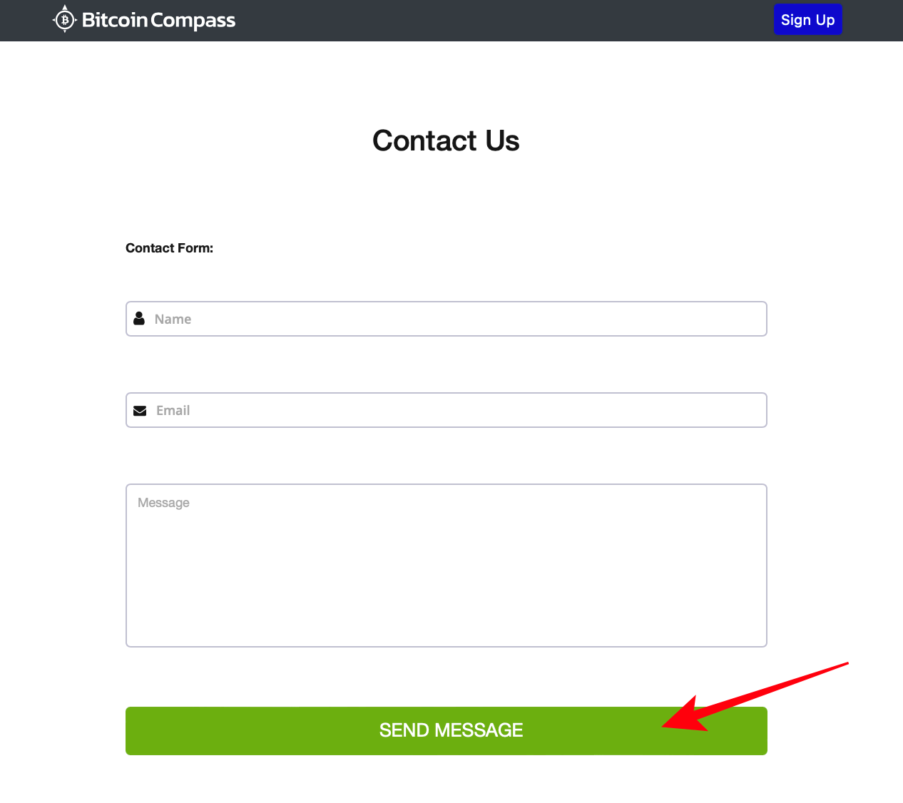 How to contact the customer support of Bitcoin Compass