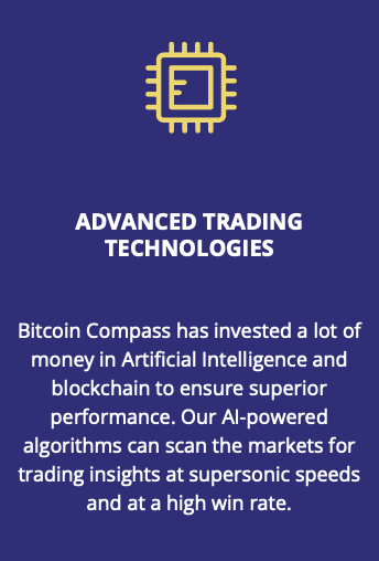 Advanced trading technologies on The Bitcoin Compass
