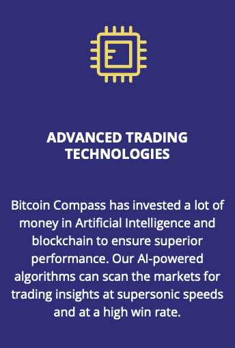 Advanced trading technologies on The Bitcoin Compass