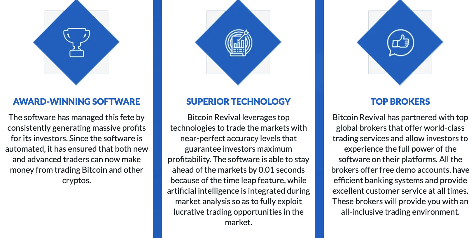 Features of Bitcoin Revival