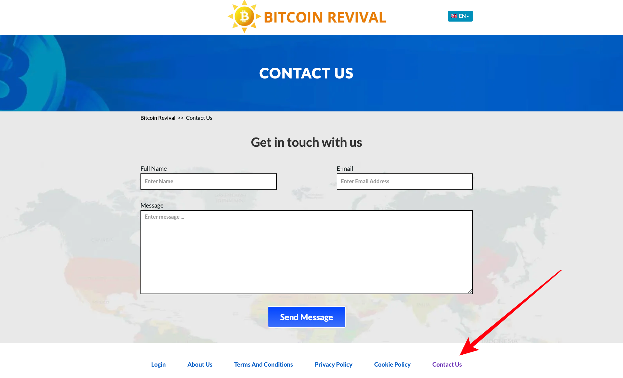 The customer service of Bitcoin Revival