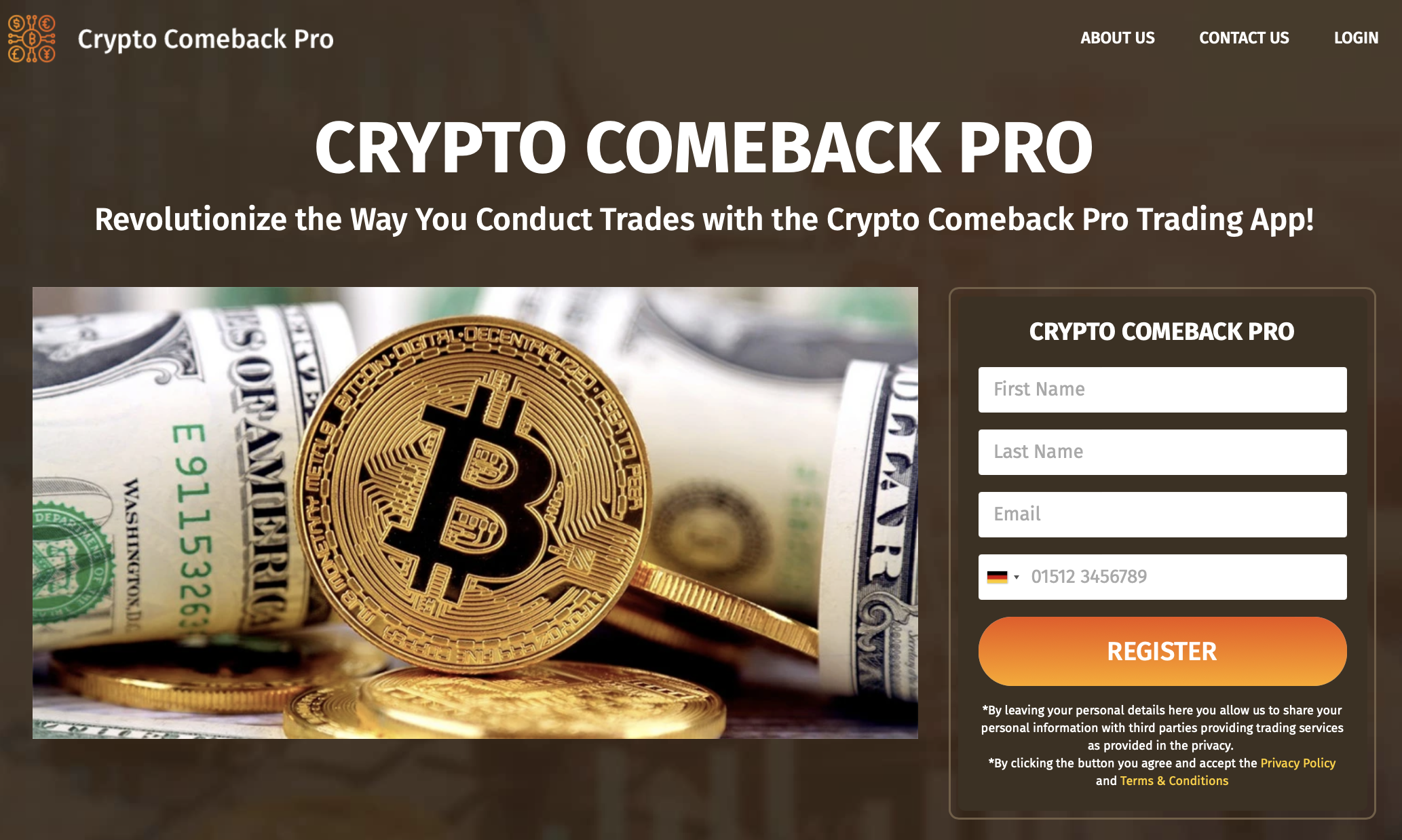 The official website of crypto comeback pro