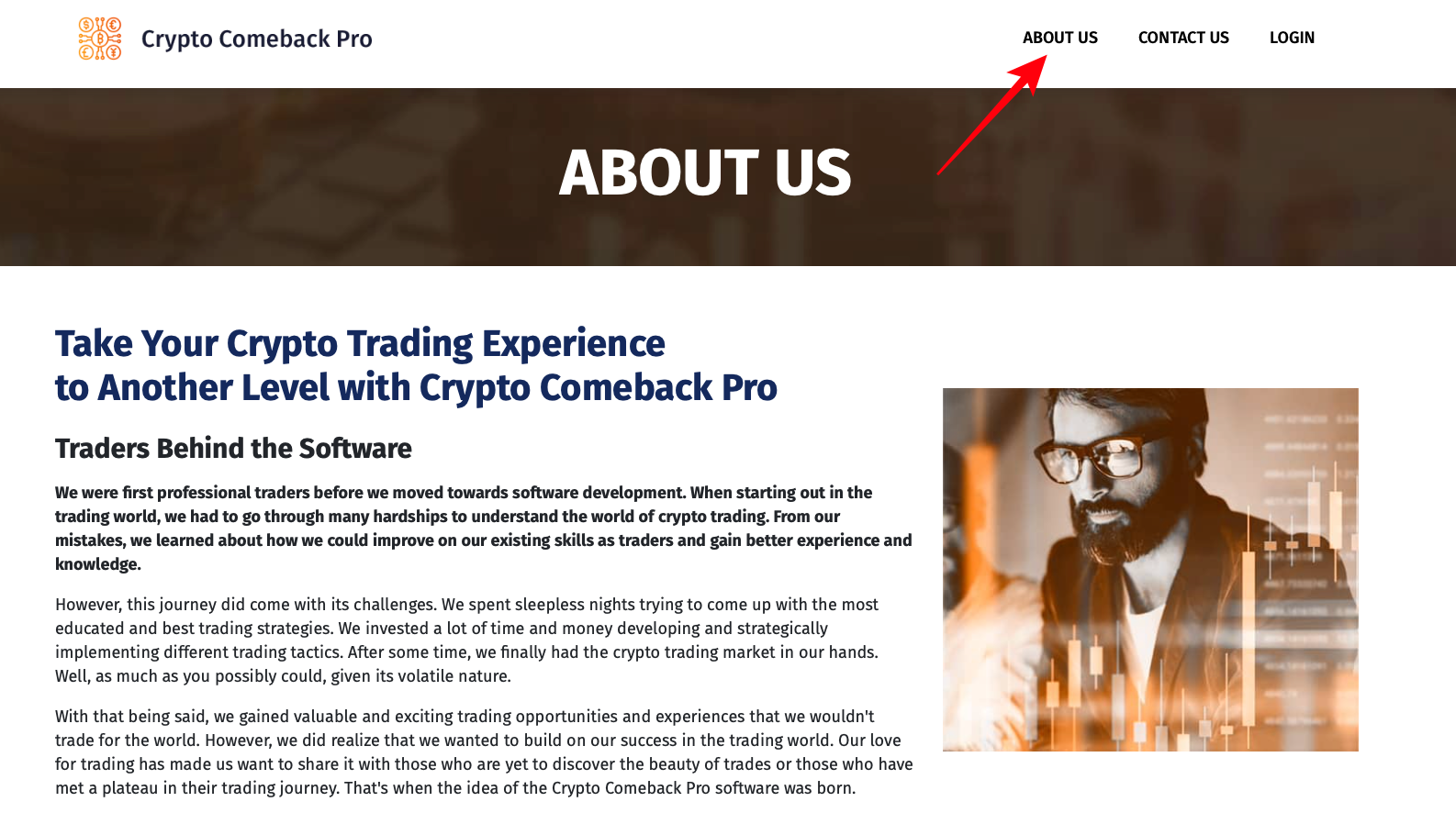 About the team of Crypto comeback pro