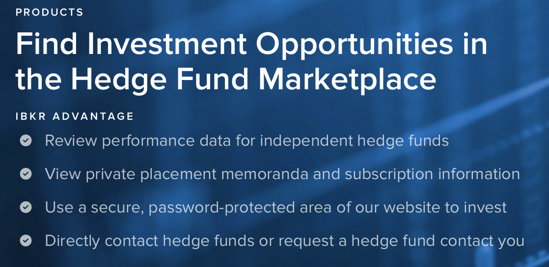 Hedge funds on Interactive brokers