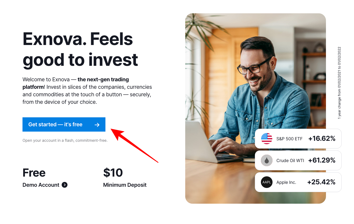 How to open a trading account on Exnova