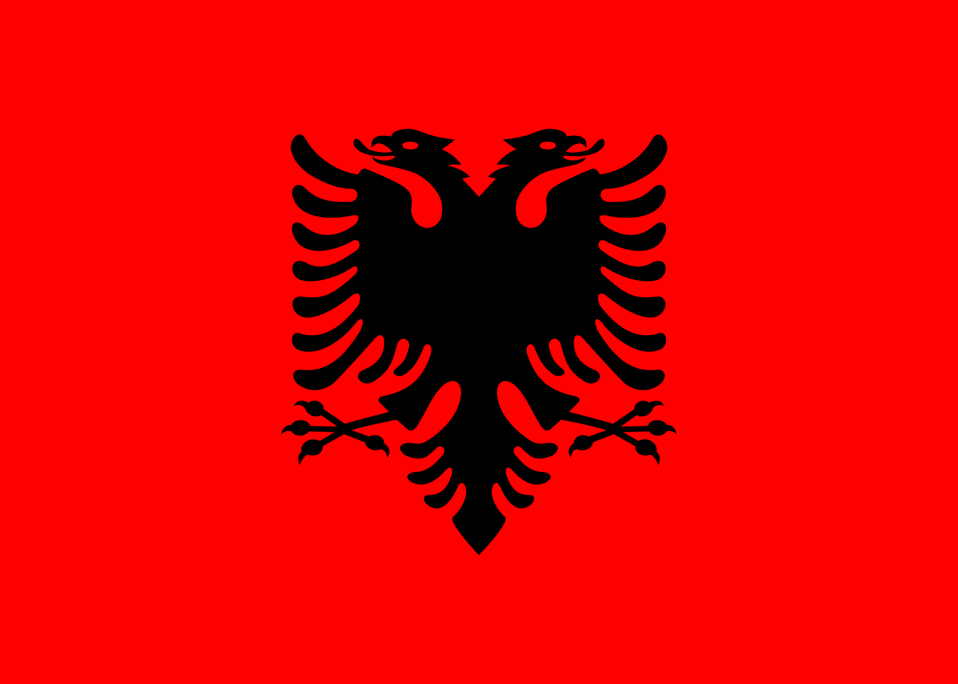 Albaniens flagga