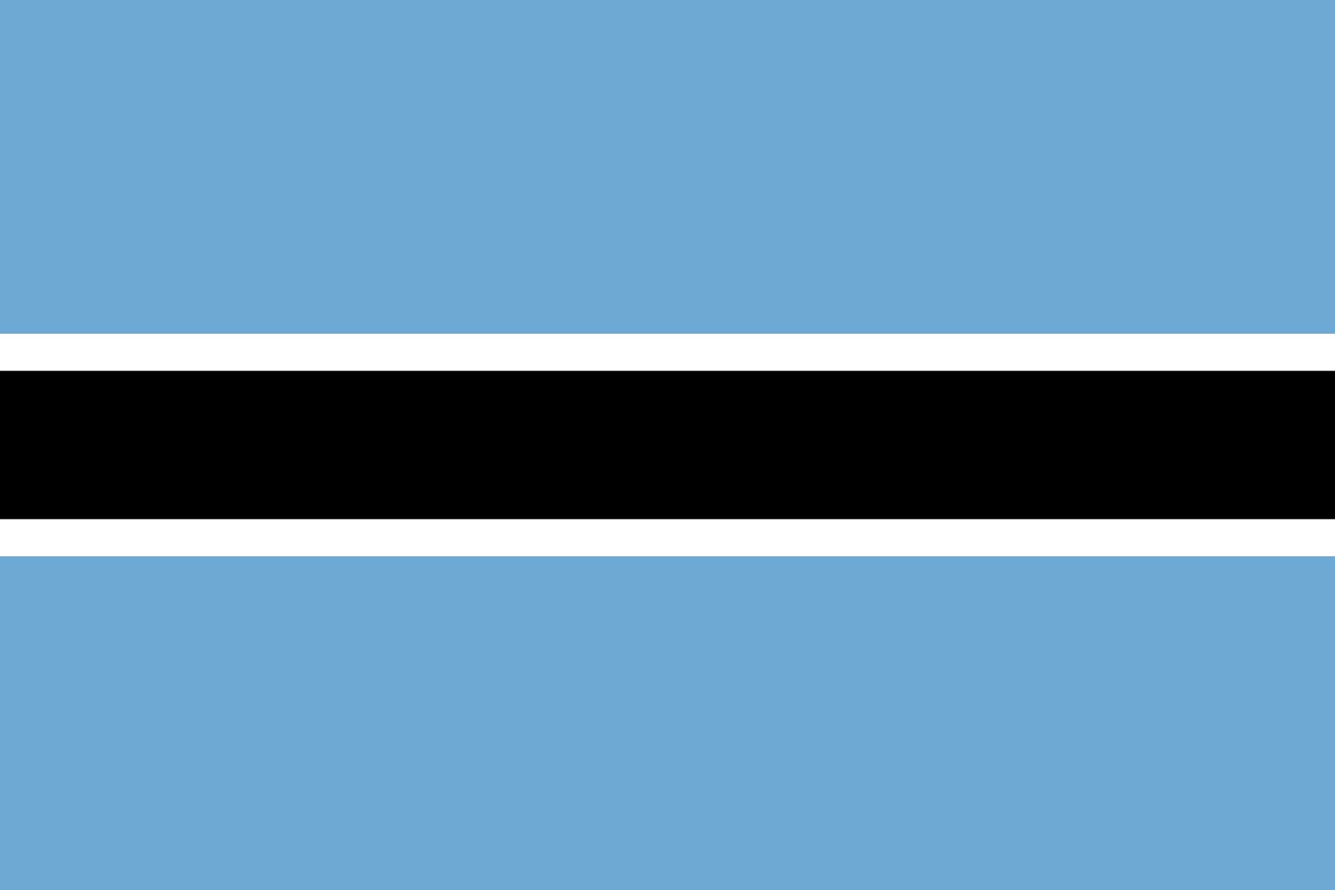 보츠와나의 국기