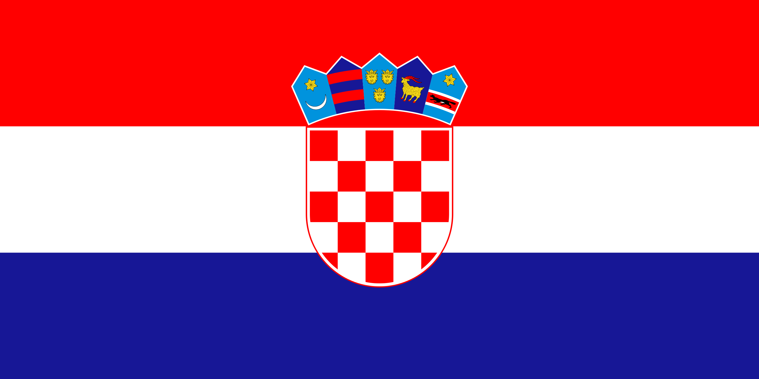 Flagg til Kroatia