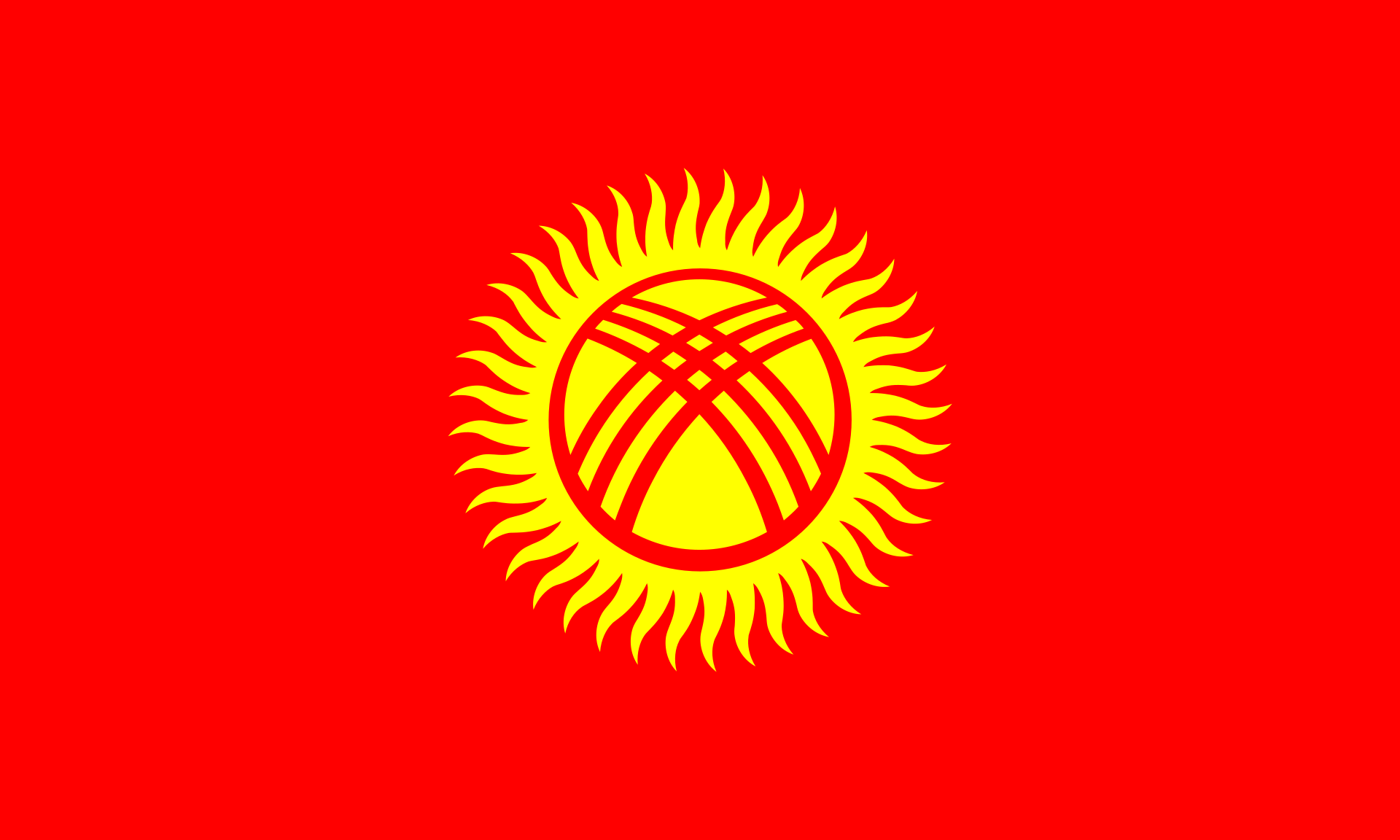 kırgızistan bayrağı