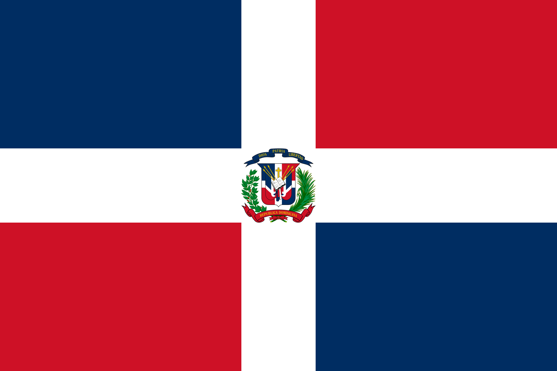 डोमिनिकन गणराज्य का ध्वज