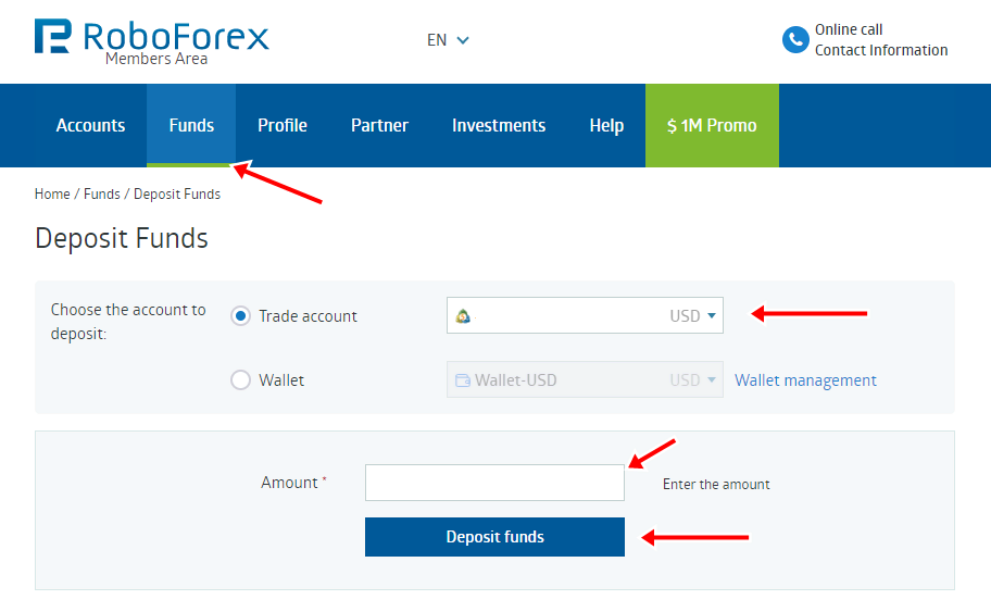 Simple steps to deposit your demo trading account