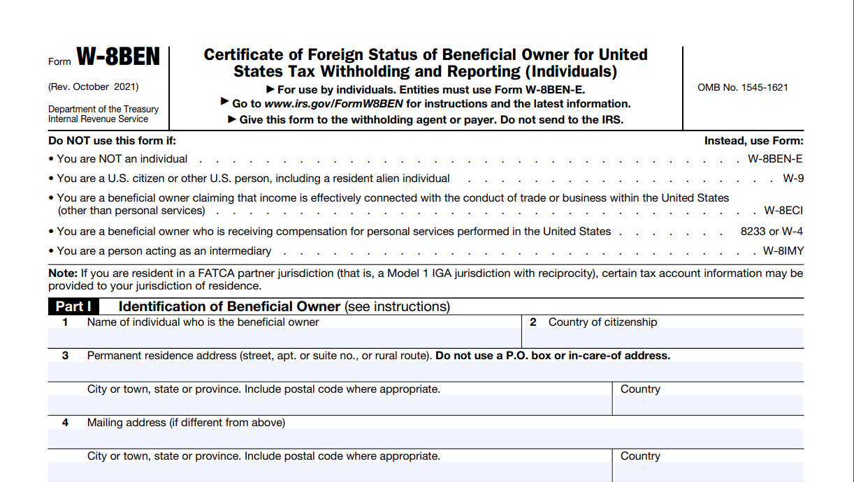 Follow this step-by-step guide to fill out the W-8BEN form correctly