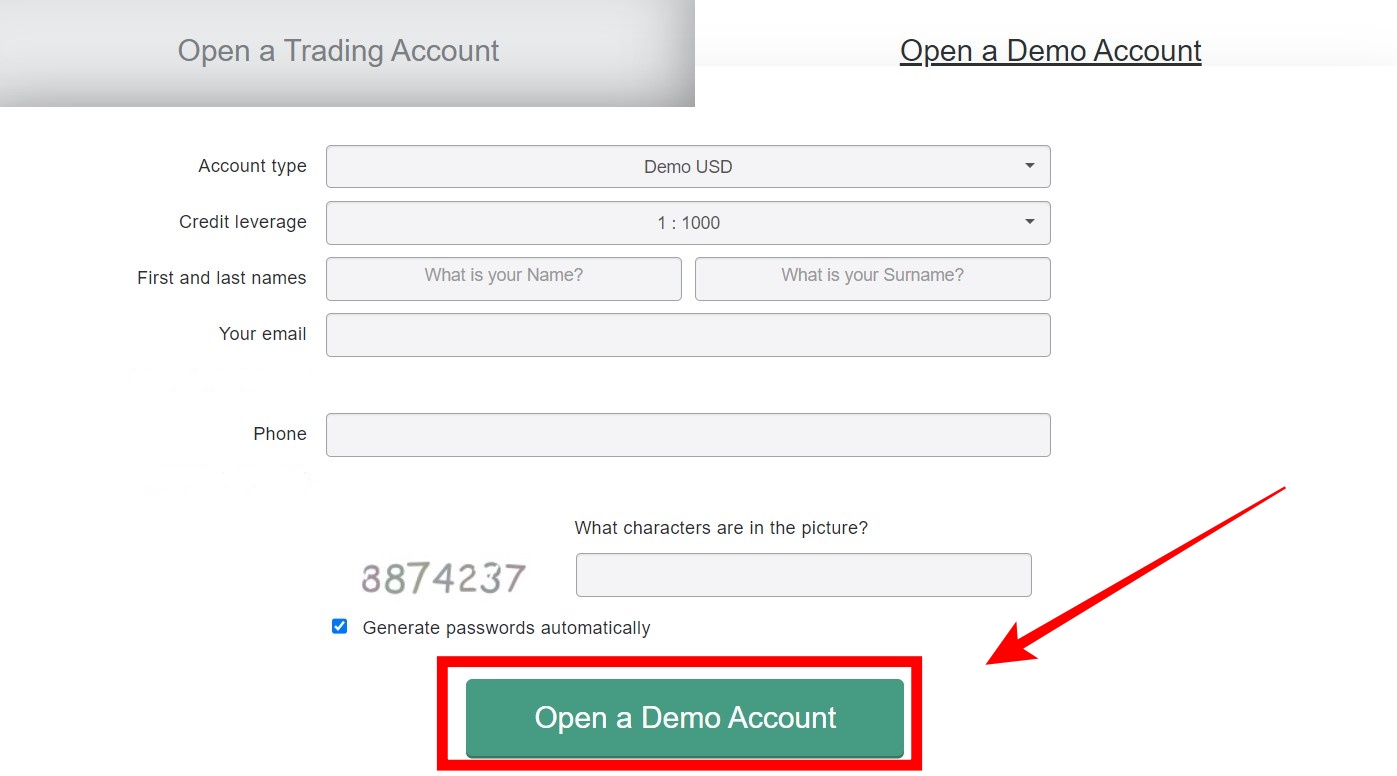 How to open a demo account on NordFX