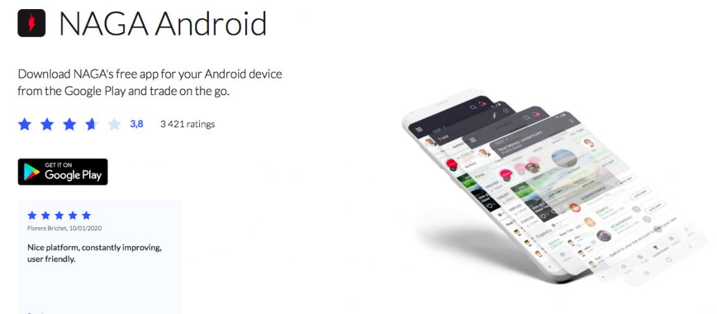 Aplikacja NAGA na Androida