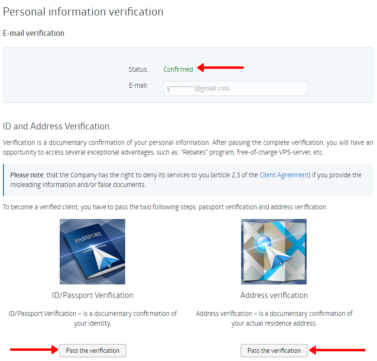 You need to pass the online trading account verification process