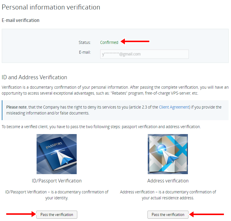 Anda harus melewati proses verifikasi akun trading online terlebih dahulu