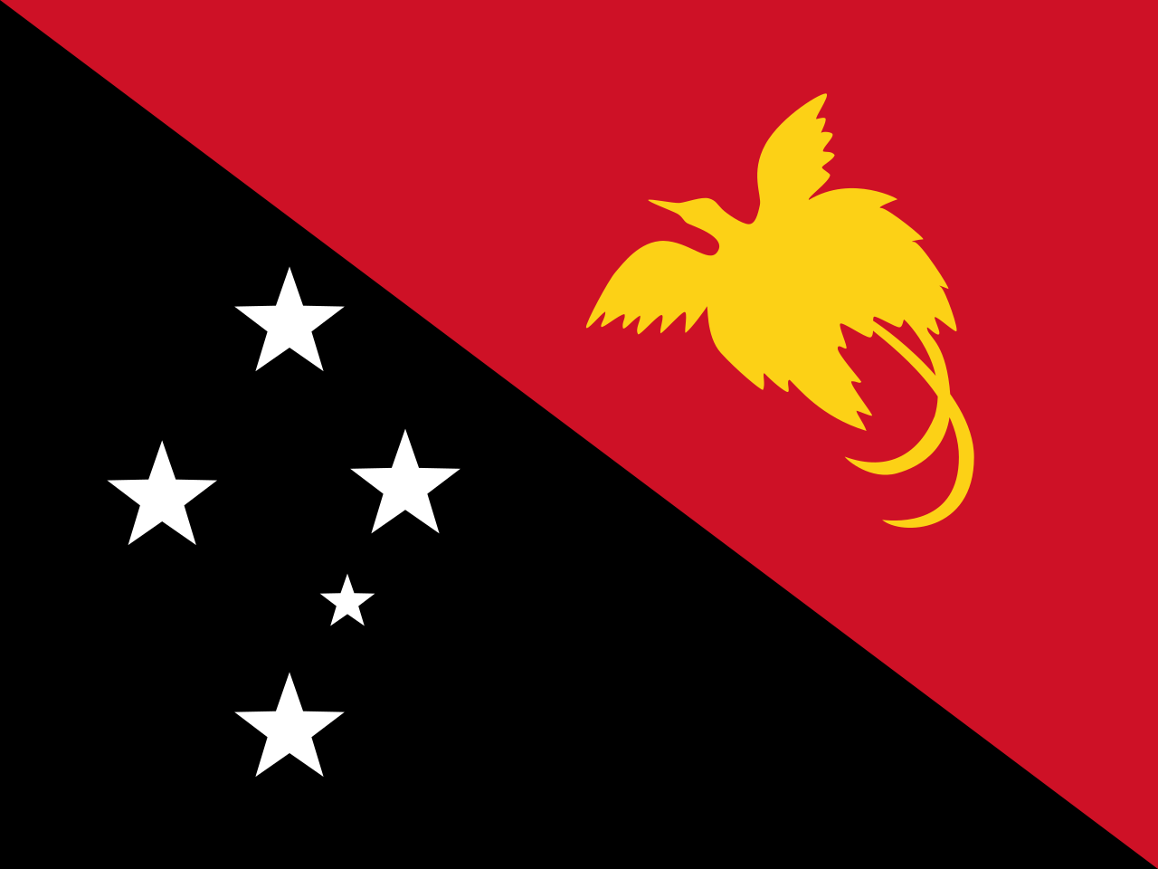 Pápua Új-Guinea zászló