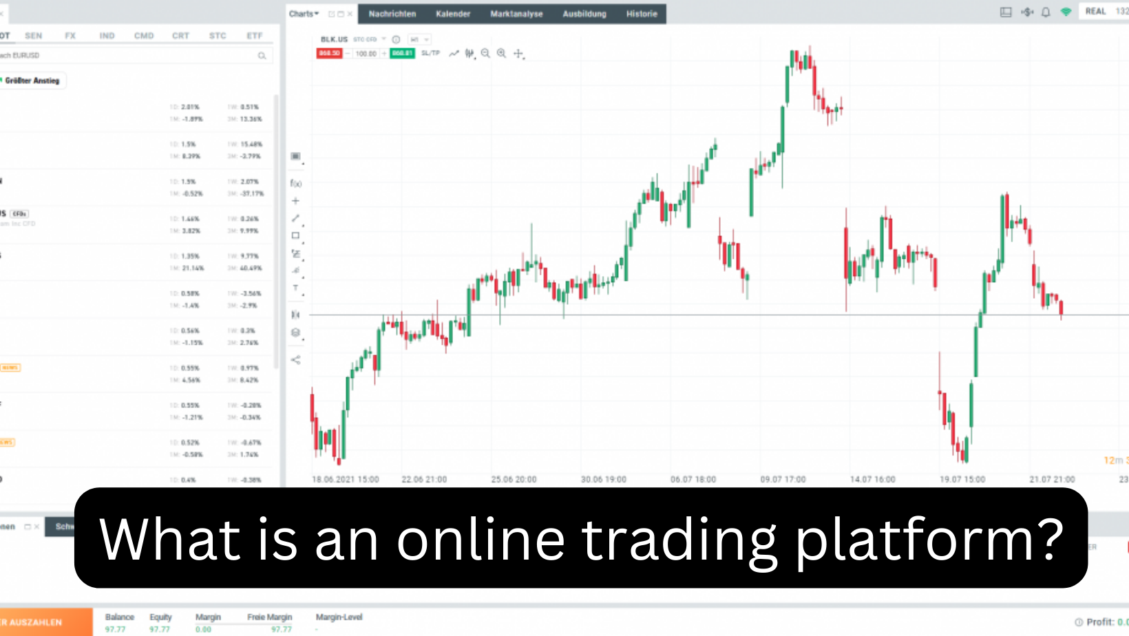 What is an online trading platform?