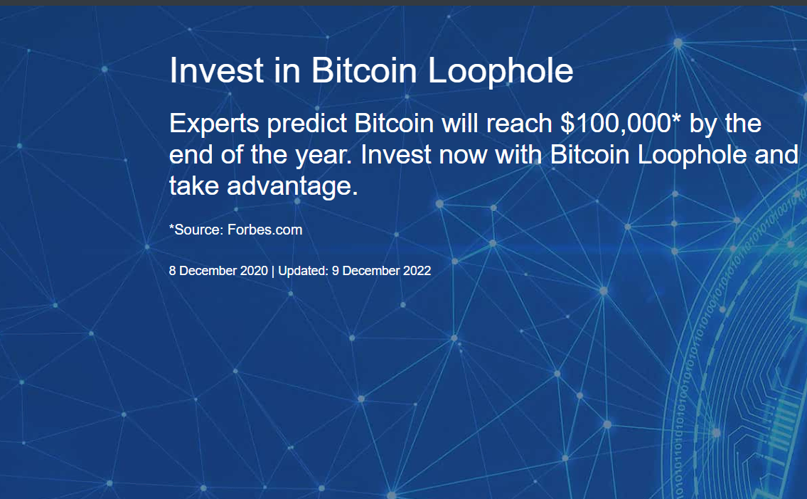 the official website of Bitcoin Loophole
