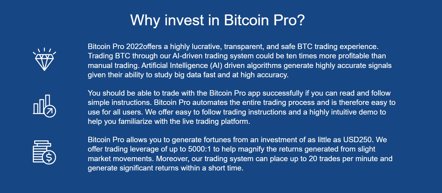 Ưu điểm của Bitcoin Pro